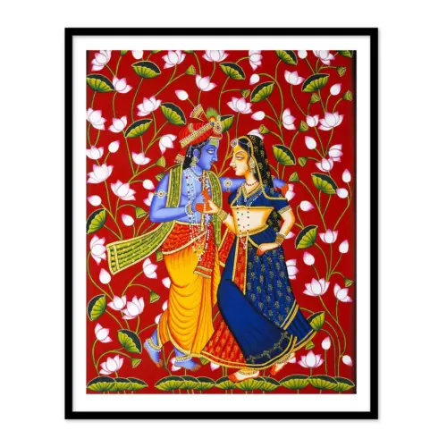 Radha Krishna on Lotus Talai