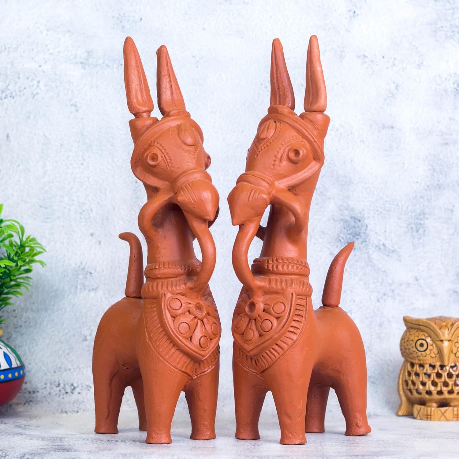 Terracotta Horse Pair - Image 3