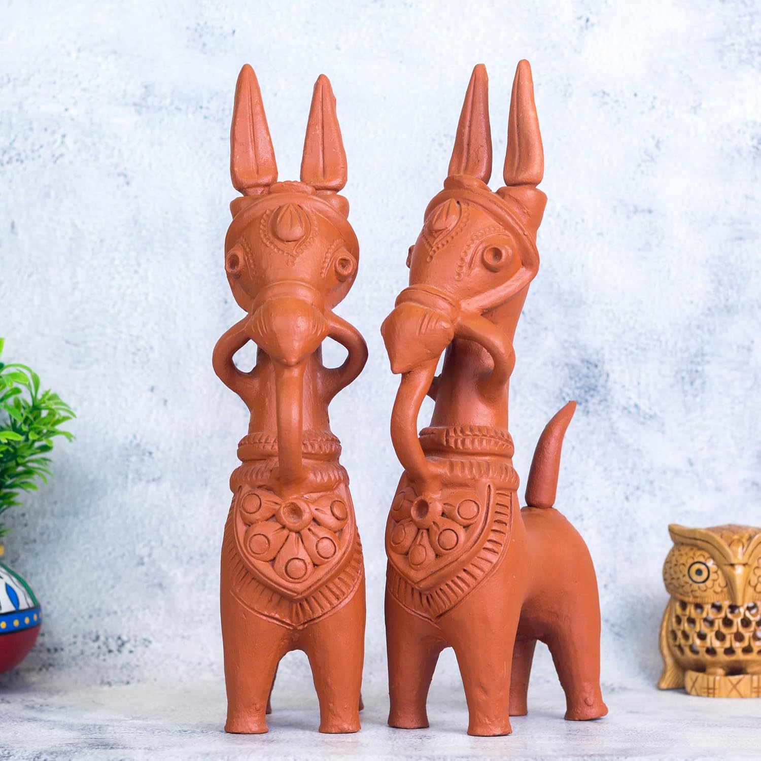 Terracotta Horse Pair - Image 4