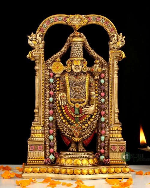 8" Tirupati Balaji Antique Idol