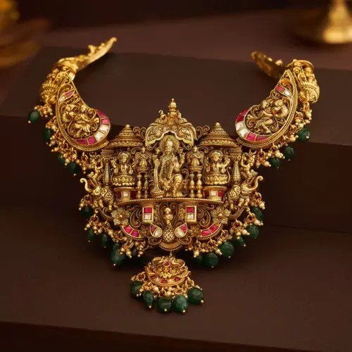 Sliver Temple Necklace